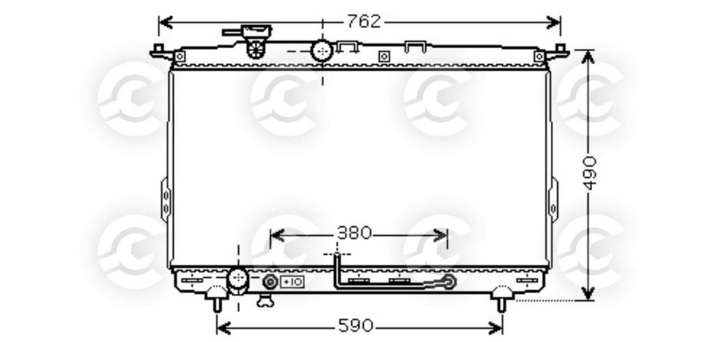 RADIATORE per KIA OPIRUS e MAGENTIS I, HYUNDAI XG, XG Tre volumi e SONICA IV
