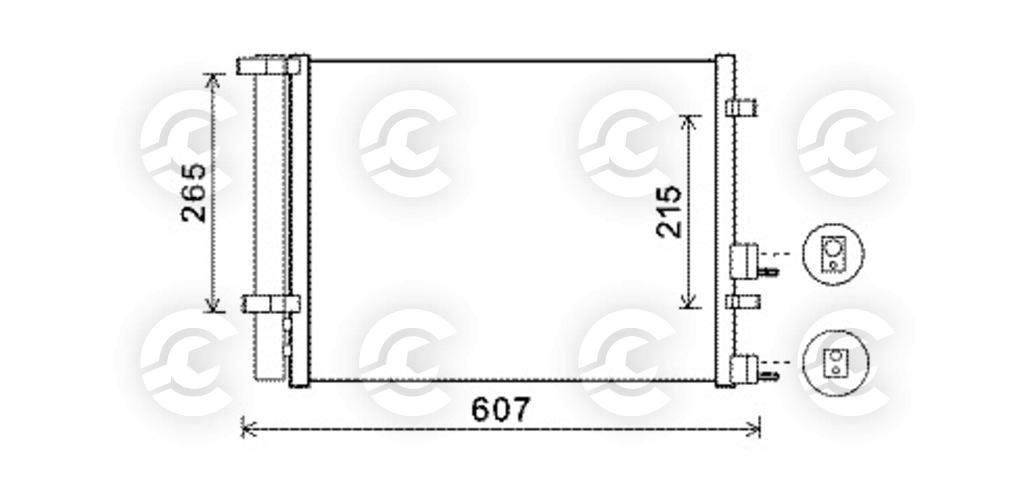 CONDENSATORE per HYUNDAI i20 I