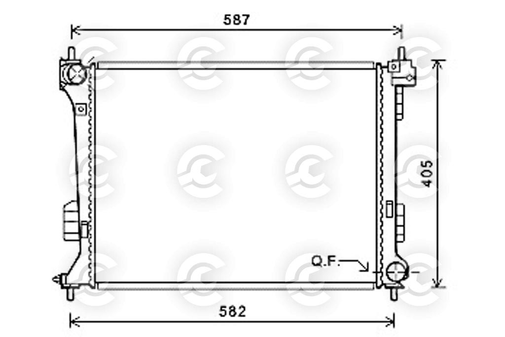 RADIATORE per HYUNDAI i20 I