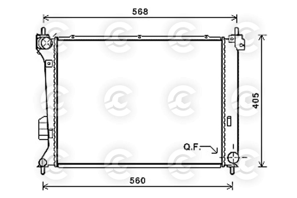 RADIATORE per HYUNDAI i20 I