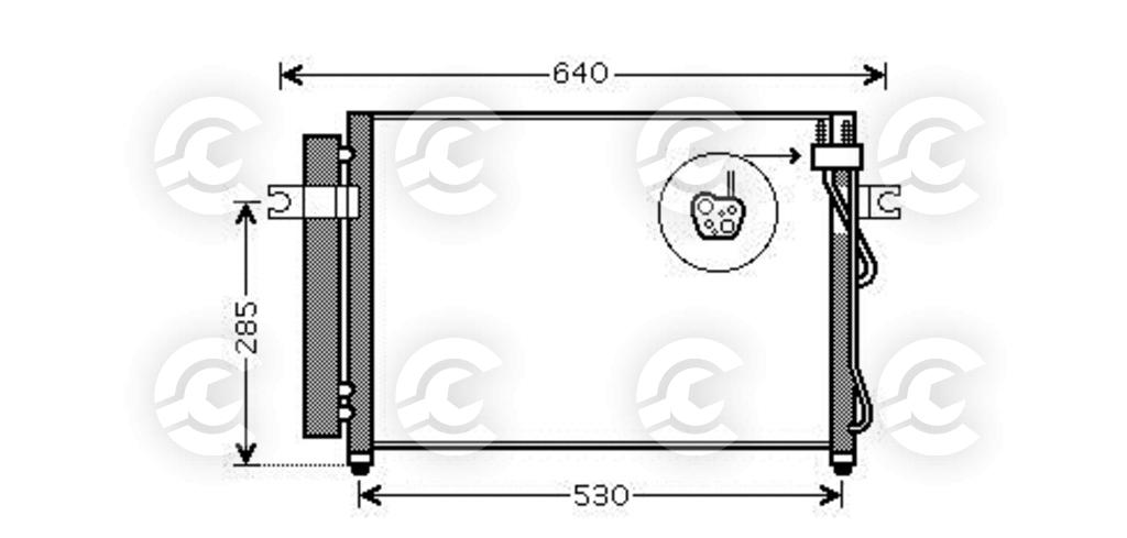 CONDENSATORE per HYUNDAI GETZ