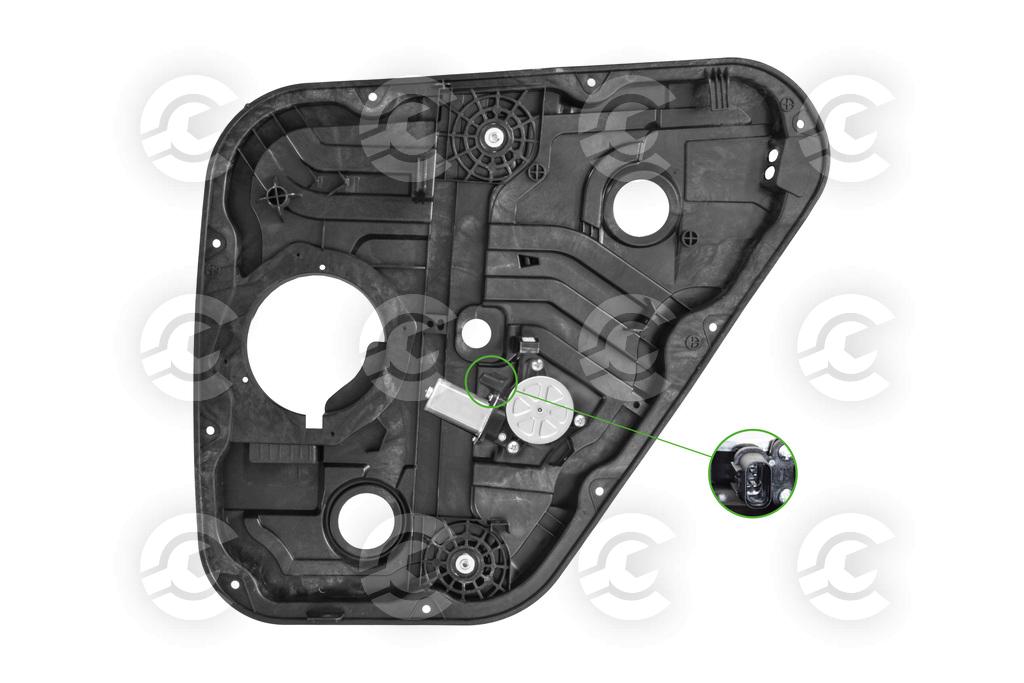 ALZACRISTALLO POSTERIORE DESTRO CON PANNELLO MOD. 5 PORTE