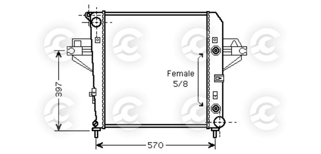 RADIATORE per JEEP CHEROKEE e CHEROKEE