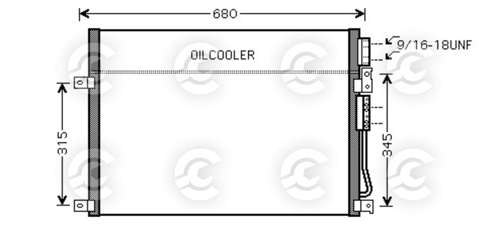 CONDENSATORE per JEEP COMMANDER e GRAND CHEROKEE III