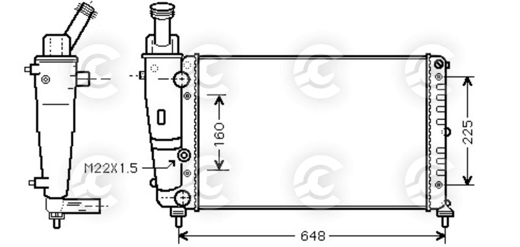 RADIATORE per LANCIA Y