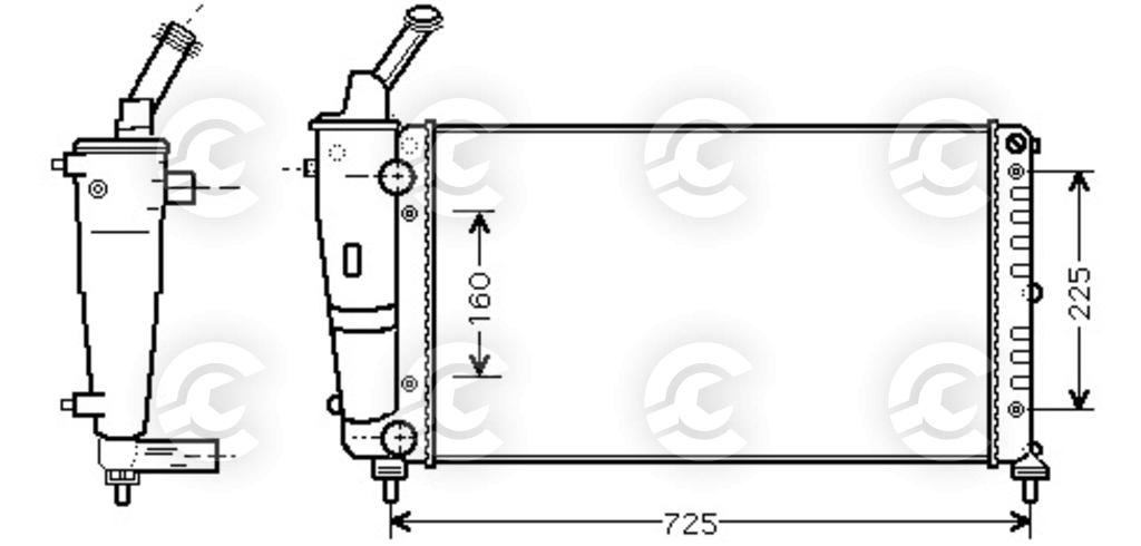 RADIATORE per LANCIA Y