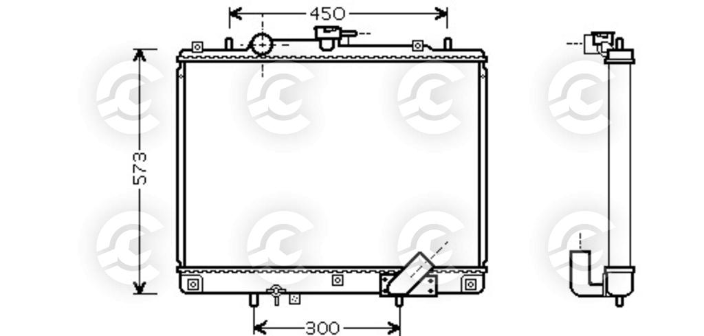 RADIATORE per MITSUBISHI L200