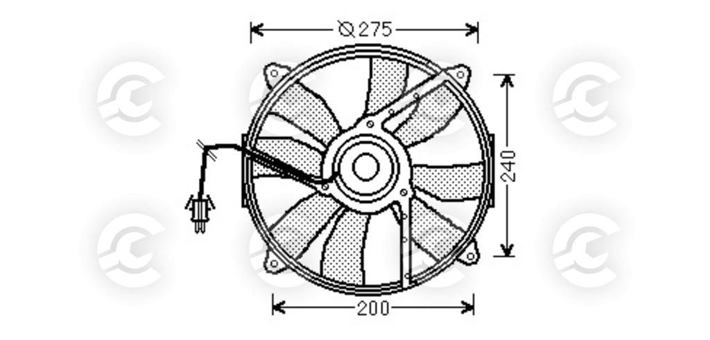 VENTOLA per MERCEDES-BENZ