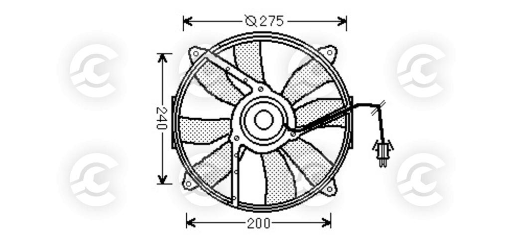 VENTOLA per MERCEDES-BENZ