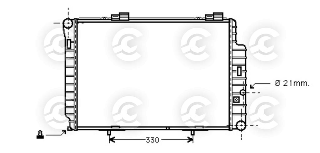 RADIATORE per MERCEDES-BENZ CLASSE C e CLASSE C T-Model