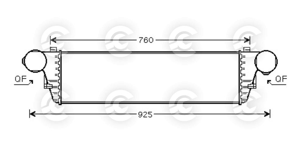 INTERCOOLER per MERCEDES-BENZ