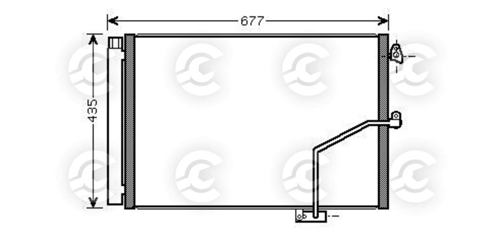 CONDENSATORE per MERCEDES-BENZ