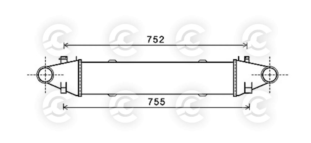 INTERCOOLER per MERCEDES-BENZ CLASSE C, CLASSE C T-Model e CLASSE GLK