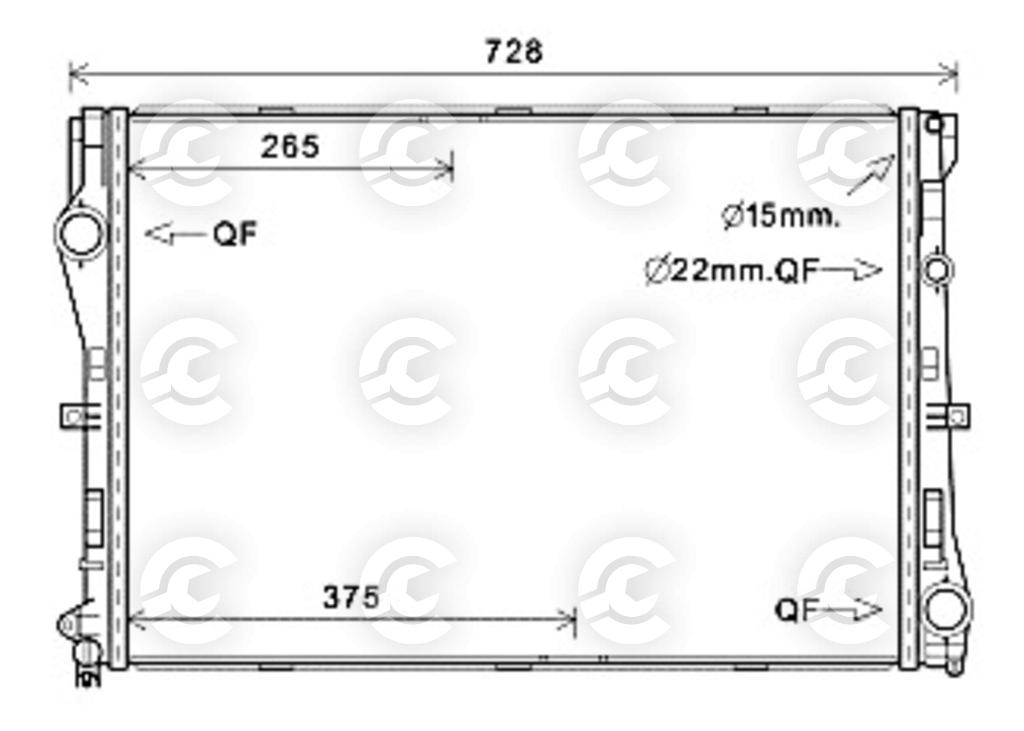 RADIATORE per MERCEDES-BENZ