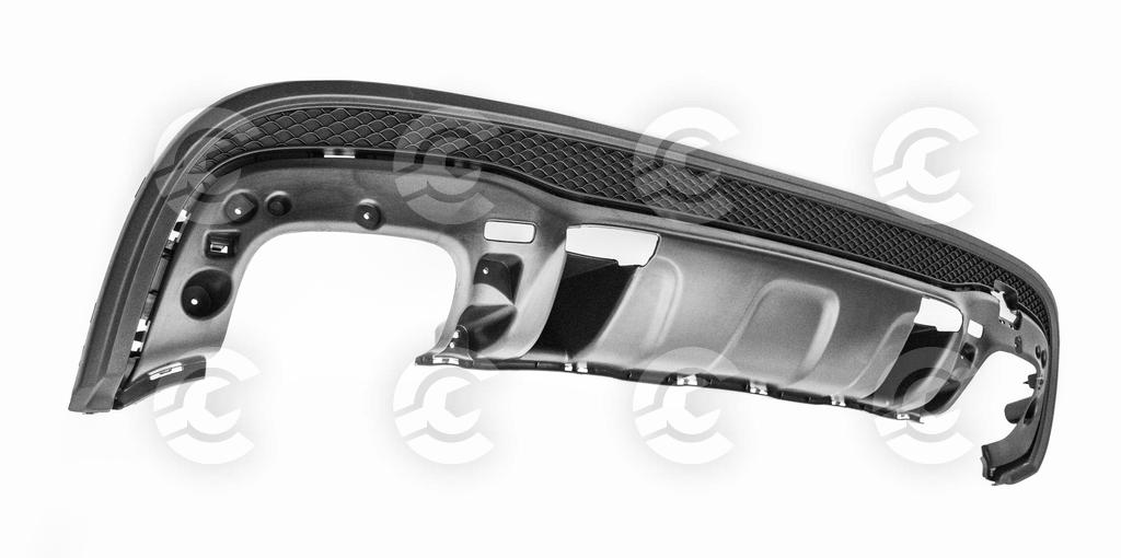 PARAURTI POSTERIORE INFERIORE NERO/GOFFRATO MOD. AMG per MERCEDES-BENZ CLASSE GLA