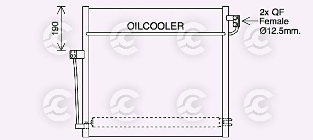 CONDENSATORE per MERCEDES-BENZ