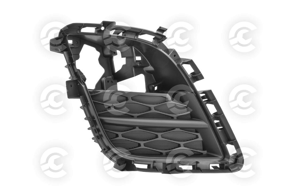 GRIGLIA DESTRA PARAURTI ANTERIORE-NERA-GOFFRATA-CON SEDE FENDINEBBIA MOD. 09 >