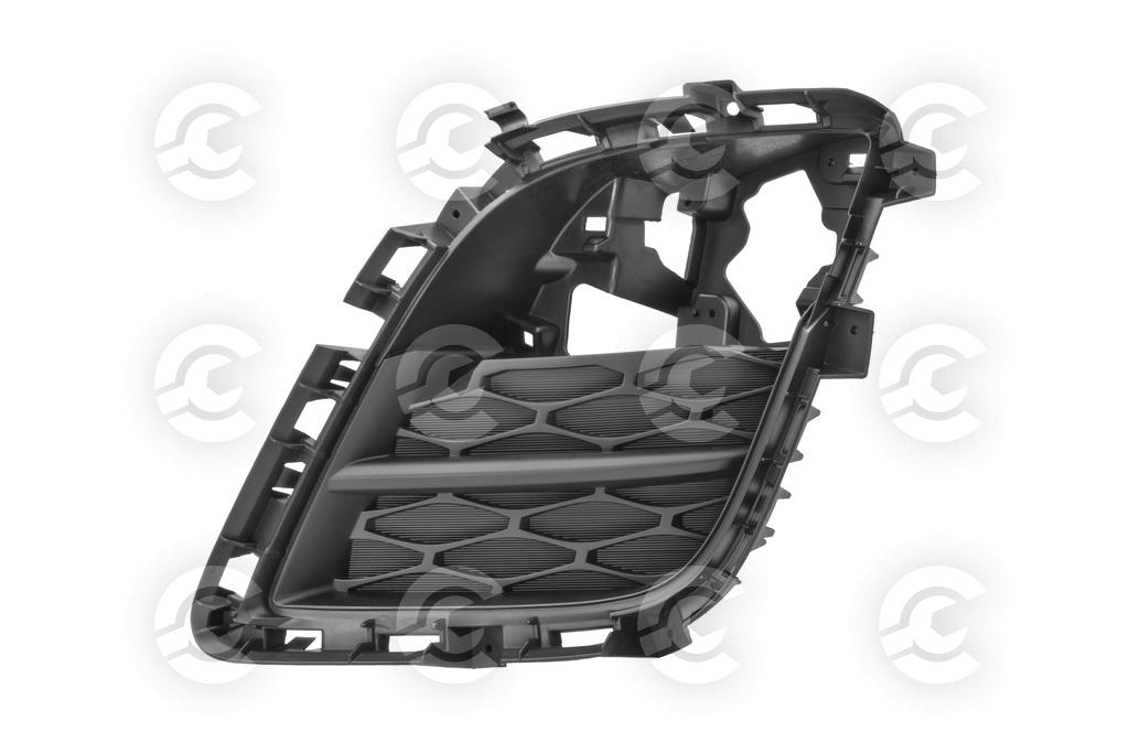 GRIGLIA SINISTRA PARAURTI ANTERIORE-NERA-GOFFRATA-CON SEDE FENDINEBBIA MOD. 09 >