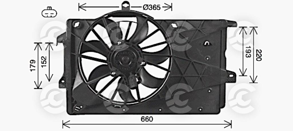 VENTOLA per OPEL MERIVA A MPV / Space wagon