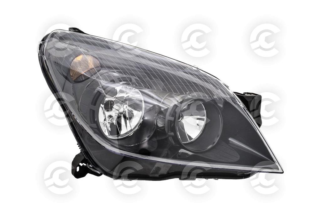 PROIETTORE DESTRO H1+H7-ELETTRICO-CON MOTORE-NERO