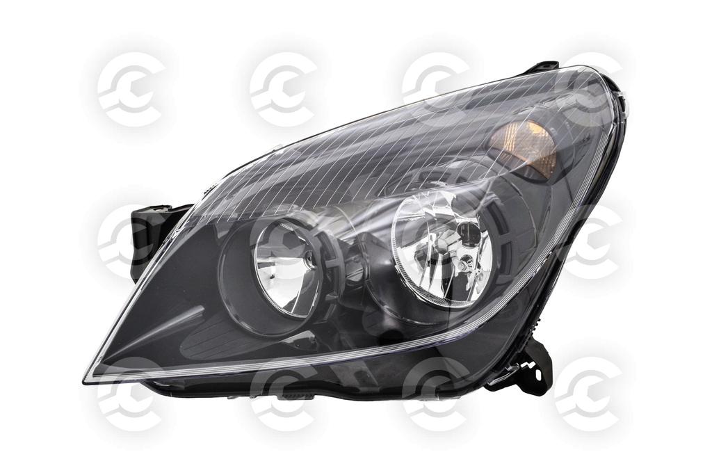 PROIETTORE SINISTRO H1+H7-ELETTRICO-CON MOTORE-NERO