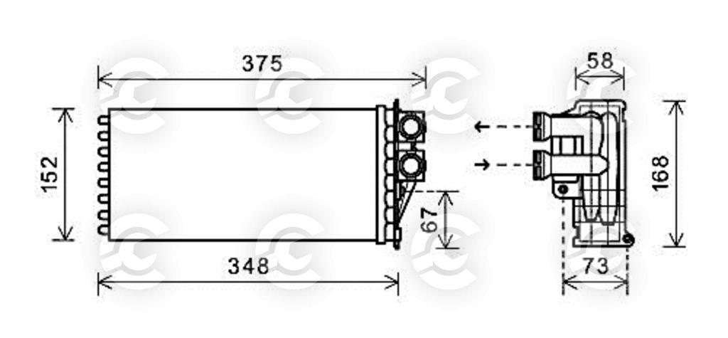 RISCALDATORE per CITROËN DS5, DS DS 5, PEUGEOT 3008 MPV / Space wagon e 5008