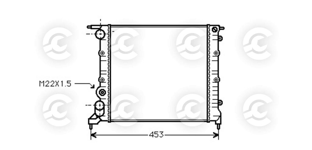 RADIATORE per RENAULT CLIO I