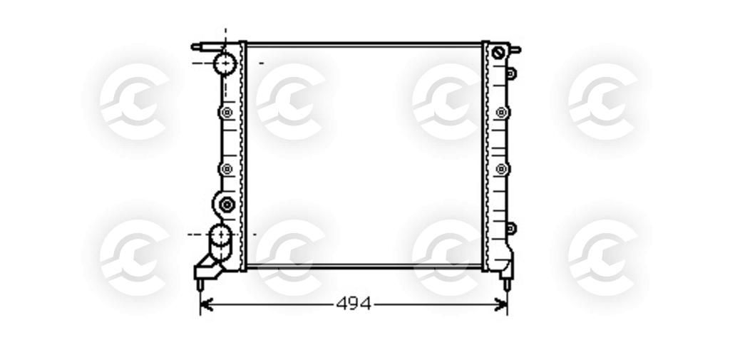 RADIATORE per RENAULT