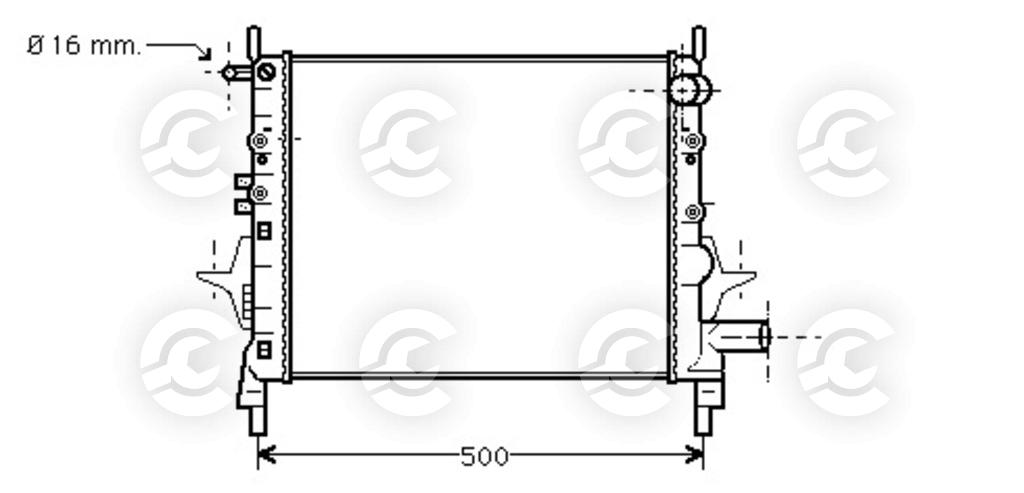 RADIATORE per RENAULT TWINGO I