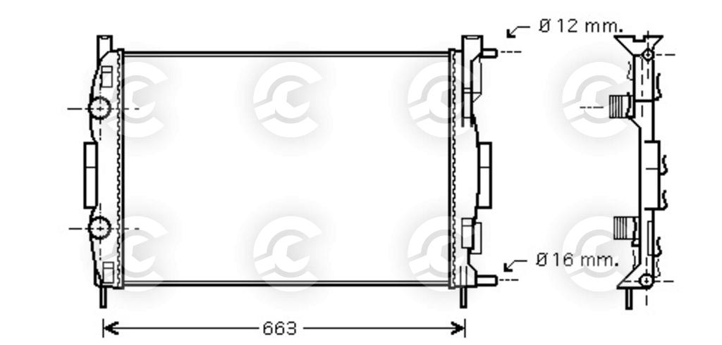 RADIATORE per RENAULT