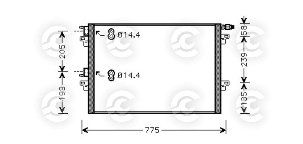 CONDENSATORE per RENAULT ESPACE IV