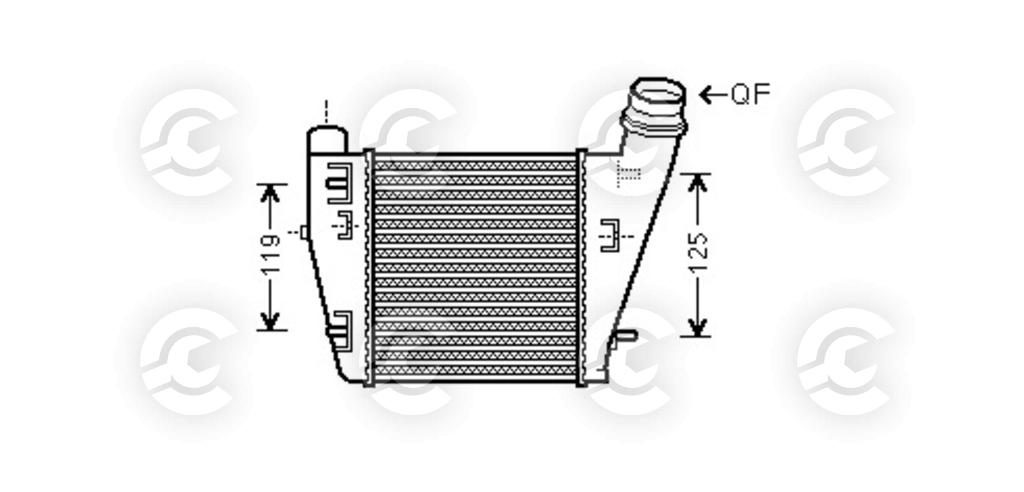 INTERCOOLER per RENAULT TWINGO II, TWINGO II Furgone/hatchback e WIND