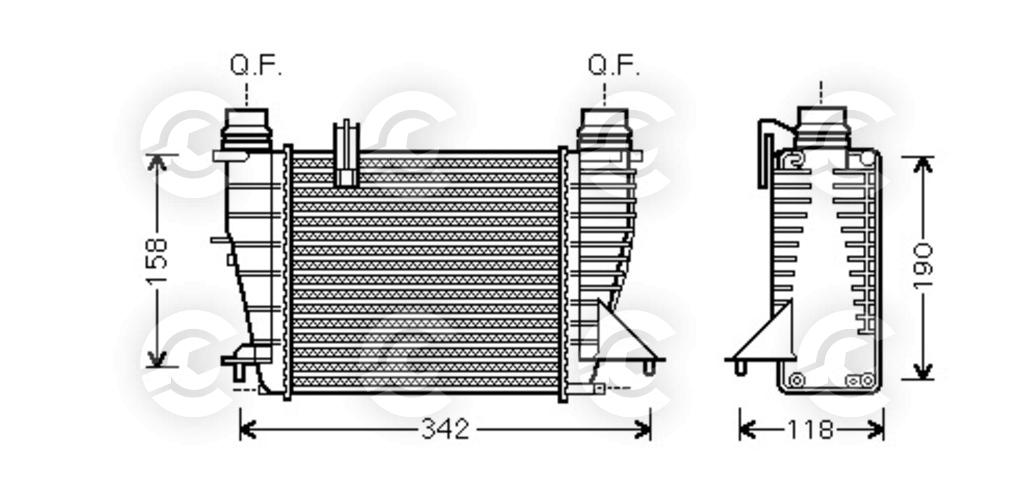 INTERCOOLER per RENAULT