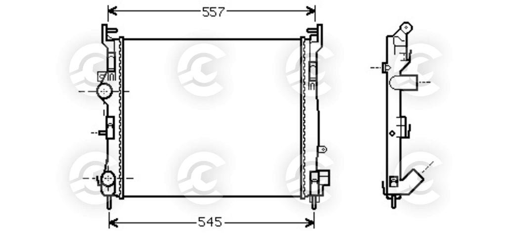 RADIATORE per RENAULT