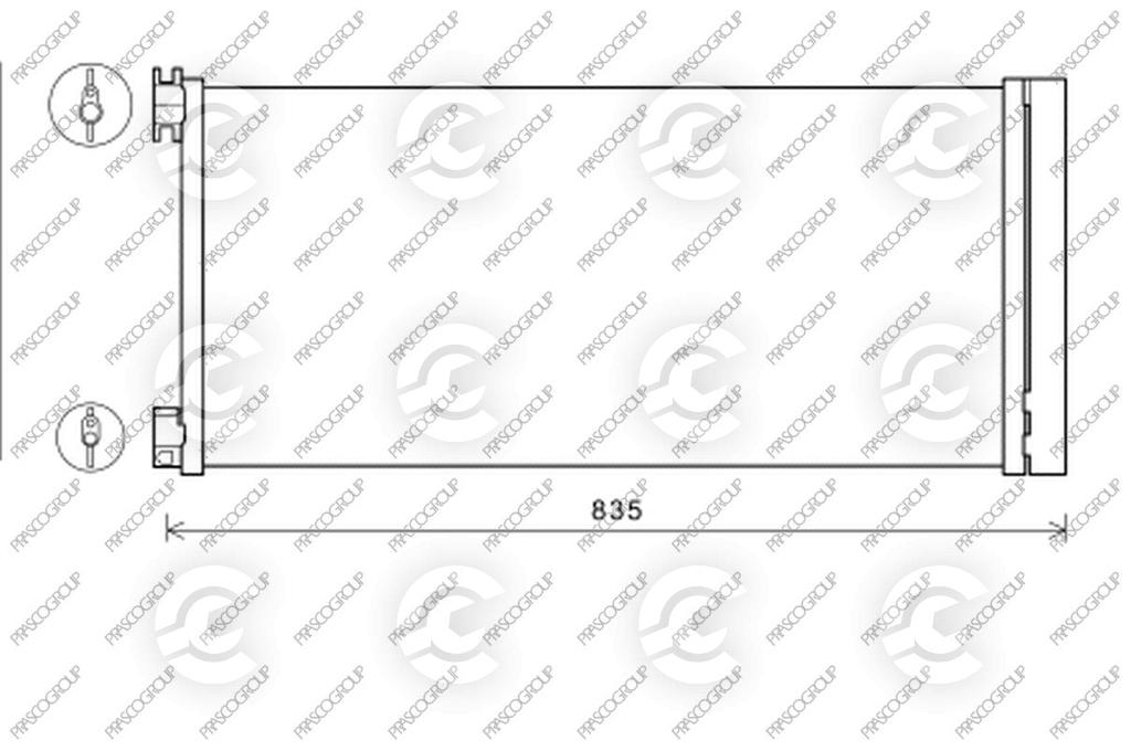 CONDENSATORE per FIAT TALENTO Autobus, TALENTO Furgone e TALENTO Pianale piatto/Telaio, NISSAN NV300 Kombi, NV300 Furgone e NV300 Pianale piatto/Telaio, OPEL VIVARO B Autobus, VIVARO B Furgone e VIVARO B Pianale piatto/Telaio, RENAULT TRAFIC III Autobus,