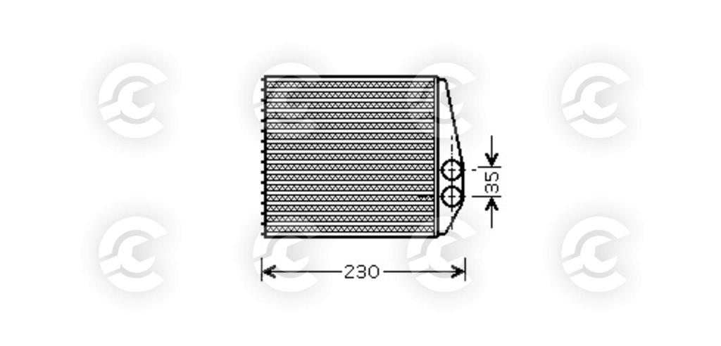 RISCALDATORE per CADILLAC BLS e BLS Wagon, FIAT CROMA e CROMA Furgone/familiare, OPEL e SAAB