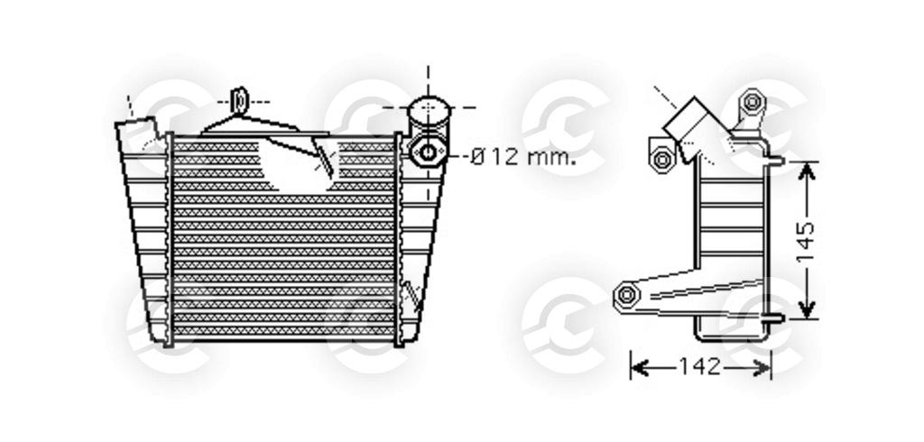 INTERCOOLER per SEAT CORDOBA e IBIZA III, SKODA e VOLKSWAGEN