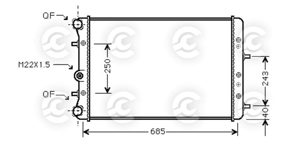 RADIATORE per SKODA