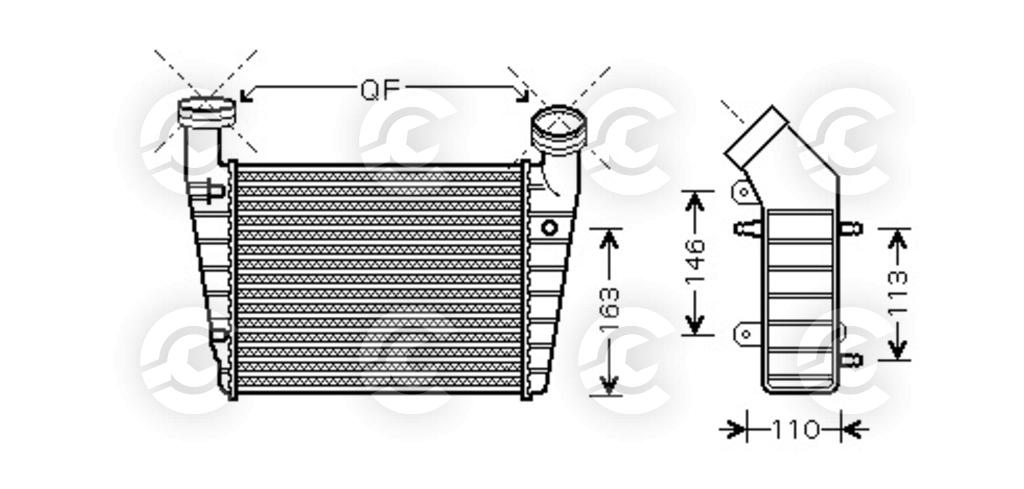 INTERCOOLER per VOLKSWAGEN, SKODA SUPERB I