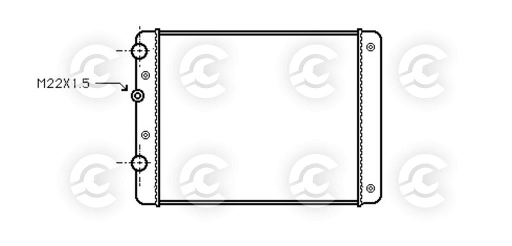 RADIATORE per SEAT AROSA e VOLKSWAGEN