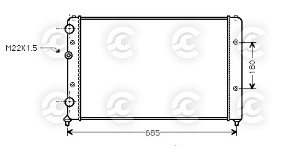 RADIATORE per SEAT CORDOBA, IBIZA II e INCA e VOLKSWAGEN