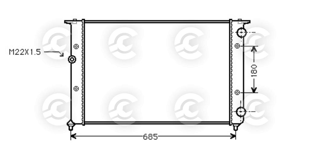 RADIATORE per SEAT e VOLKSWAGEN