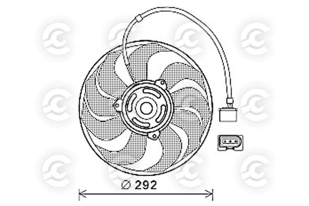 VENTOLA per SEAT CORDOBA e IBIZA III, SKODA, VOLKSWAGEN FOX Hatchback, POLO e POLO IV Tre volumi