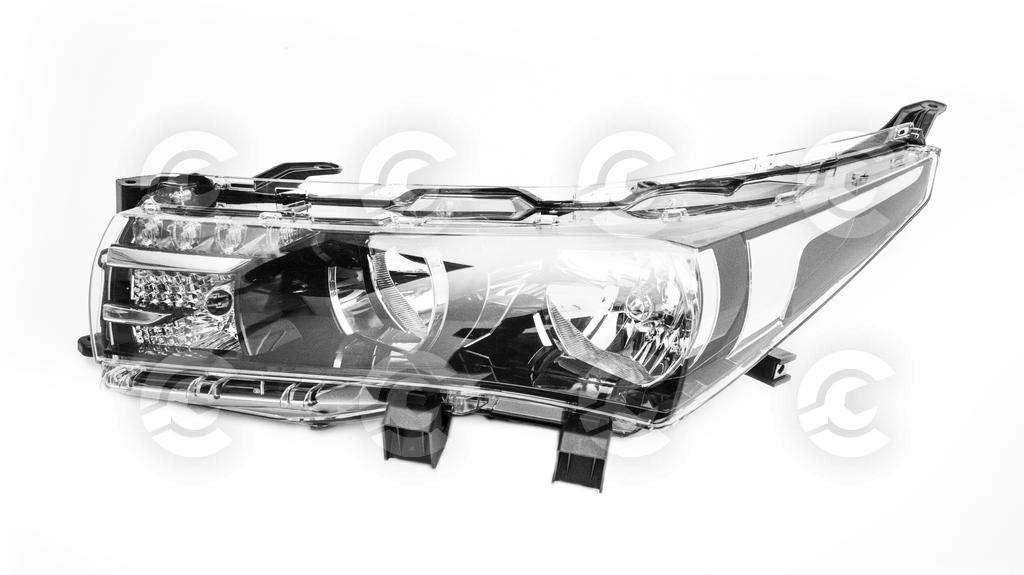 PROIETTORE SINISTRO H11+HB3 per TOYOTA AURIS, AURIS Familiare e COROLLA Tre volumi