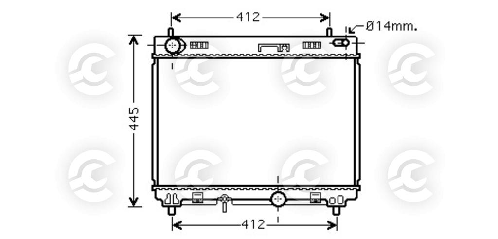 RADIATORE per TOYOTA YARIS, YARIS e YARIS Furgone/hatchback