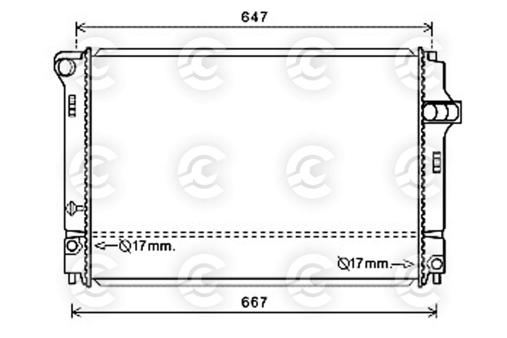 RADIATORE per TOYOTA YARIS