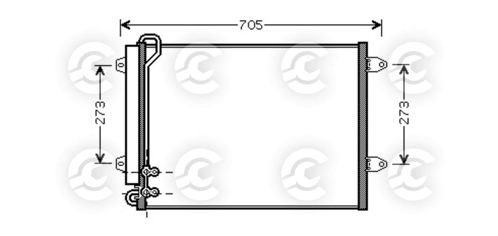 CONDENSATORE per VOLKSWAGEN