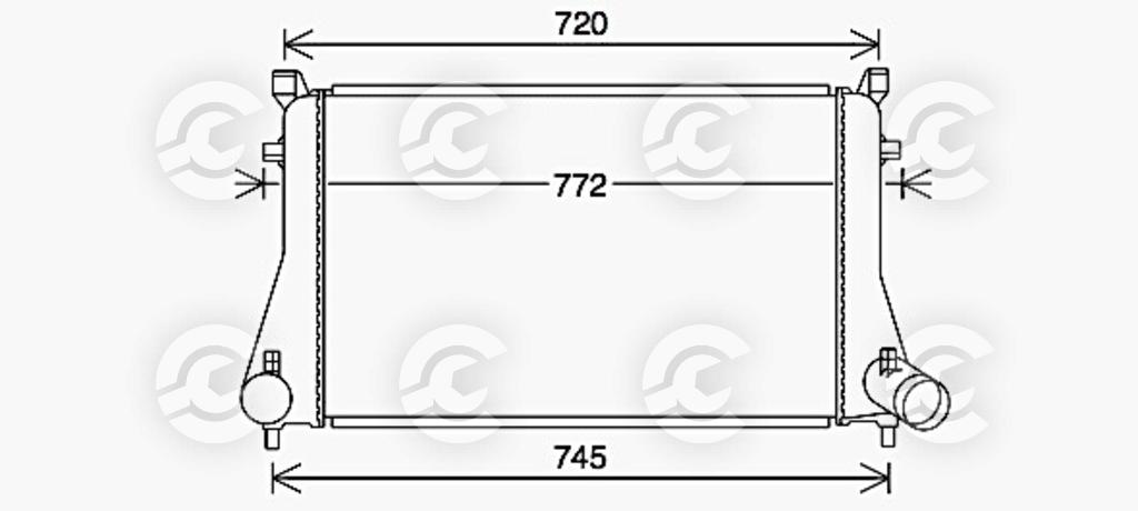 INTERCOOLER per AUDI, CUPRA ATECA, SEAT, SKODA e VOLKSWAGEN