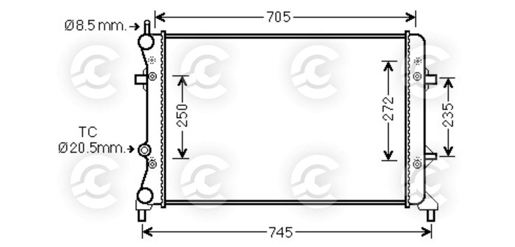 RADIATORE per VOLKSWAGEN BEETLE e JETTA IV