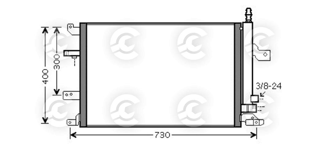CONDENSATORE per VOLVO